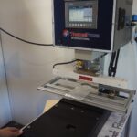 Heat sealing a boat port using Thermal Press International equipment